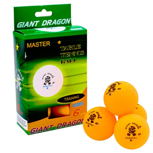 М"ячі для настільного тенісу Giant Dragon 6 шт, код: MT-5693