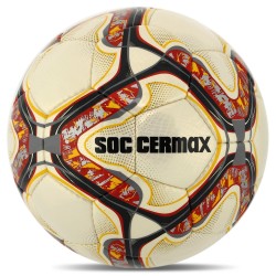 М"яч футбольний Soccermax Snake №5 PU, білий-бордовий, код: FB-7999-S52