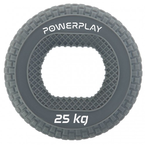 Еспандер кистьовий силіконовий PowerPlay Hand Grip Large 25 кг, сірий, код: PP_4333_Grey_25kg