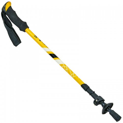 Палка трекінговий для скандинавської ходьби Camping Raico жовтий, код: TY-0468_Y Палка трекінговий для скандинавської ходьби Camping Raico жовтий, код: TY-0468_Y