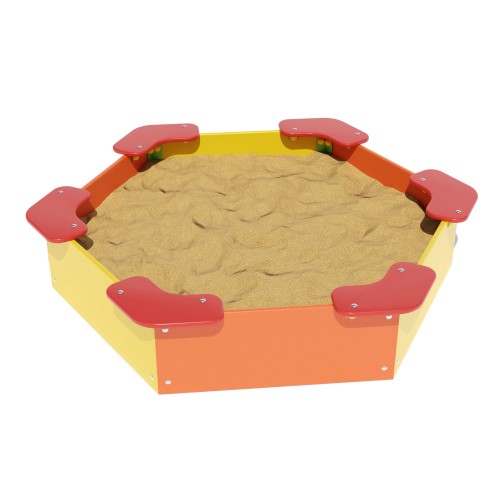Пісочниця шестикутна Miros 1620х1430х320 мм, код: DIO206 Пісочниця шестикутна Miros 1620х1430х320 мм, код: DIO206