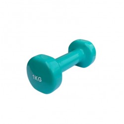 Гантель для фітнесу з вініловим покриттям Generation Fintess FF51D3B-1kg, 1х1 кг, бірюзовий, код: 523431-AX Гантель для фітнесу з вініловим покриттям Generation Fintess FF51D3B-1kg, 1х1 кг, бірюзовий, код: 523431-AX