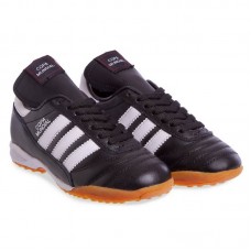 Сороконіжки футбольні підліткові для футзалу Adidas Copa, розмір 38 (25,5см), чорний-білий, код: OB-3590_38BK