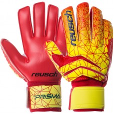 Рукавички воротарські із захистом пальців Reusch, розмір 10, жовтий-червоний, код: FB-915B_10YR