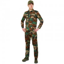 Костюм тактичний (сорочка та штани) Tactical Military Rangers розмір XXL, камуфляж Woodland, код: ZK-SU1129_XXLKW