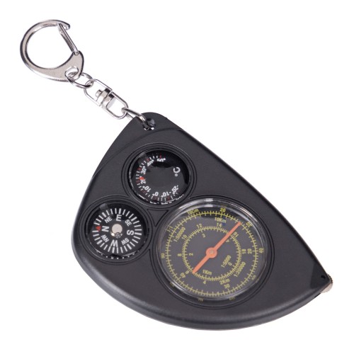 Курвіметр з компасом і термометром Camping чорний, код: LX-2-S52