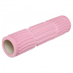 Ролер для йоги та пілатесу масажний FitGo 445x115 мм, рожевий, код: FI-6202_P