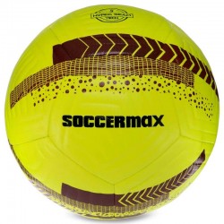 М"яч футбольний Habryd Soccermax FIFA №5 PU жовтий-бордовий, код: FB-3113_Y-S52 М"яч футбольний Habryd Soccermax FIFA №5 PU жовтий-бордовий, код: FB-3113_Y-S52