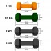 Гантелі вінілові PowerPlay Achilles 2х1 кг, помаранчеві, код: PP_4125_1kg_2in