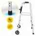 Реабілітаційні ходунки 4Fizjo регульовані, з коліщатами Silver/Black (P-5905973406468), код: P-5905973406451