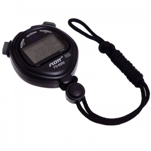 Секундомір 200 результатів пам"яті Flott чорний, код: FS-8200 Секундомір 200 результатів пам"яті Flott чорний, код: FS-8200