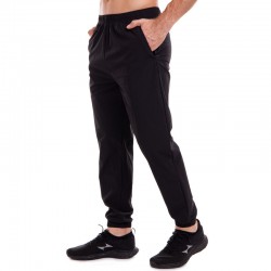 Штани спортивні з манжетом чоловічі Lidong M, зріст 160-165, чорний, код: LD-9502_MBK