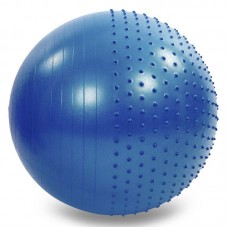 М"яч для фітнесу FitGo 750 мм синій, код: FI-4437-75_BL