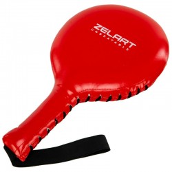 Ракетка для тхеквондо одинарна Zelart 350 мм, червоний, код: BO-1887_R Ракетка для тхеквондо одинарна Zelart 350 мм, червоний, код: BO-1887_R