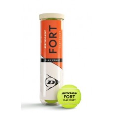 М"ячі для тенісу Dunlop Fort Clay Court 4B пластик банка, код: 045566181794