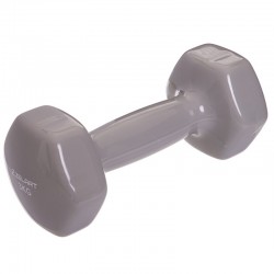 Гантель для фітнесу Zelart з вініловим покриттям 1х3кг, сірий, код: TA-2777-3_GR-S52 Гантель для фітнесу Zelart з вініловим покриттям 1х3кг, сірий, код: TA-2777-3_GR-S52