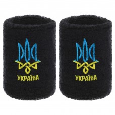 Напульсник спортивний махровий FitGo Україна 1шт, чорний, код: BC-9273_BK