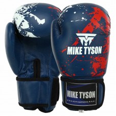 Боксерські рукавички Mike Tyson PVC 12 унції, синій, код: VL-8448_12BL