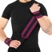 Бинти кистьові для жиму BioGym Strength Wrist Wraps Ezous 560х80мм, 2шт, чорний-фіолетовий, код: C-07_BKV
