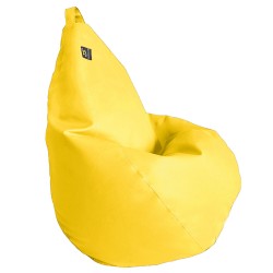 Крісло груша Tia-Sport, шкірозамінник, L-1200х900 мм, жовтий, код: sm-0054-4-23