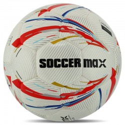М"яч футбольний Soccermax №5, білий-червоний, код: FB-8070_WR М"яч футбольний Soccermax №5, білий-червоний, код: FB-8070_WR