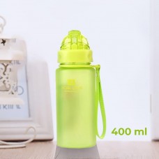 Пляшка для води Casno More Love з соломинкою 400 мл, зелена, код: MX-5028_Green