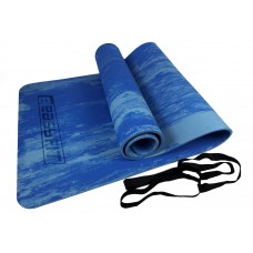 Килимок для йоги та фітнесу EasyFit s-EVA Mat 1830х610х8 мм, синій, код: EF-1911-Bl-EF