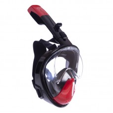 Маска для снорклінга з диханням через ніс Cima L-XL чорний-червоний, код: F-118-LXLBKR