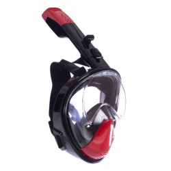 Маска для снорклінга з диханням через ніс Cima L-XL чорний-червоний, код: F-118-LXLBKR