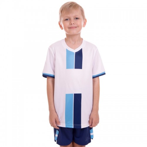 Форма футбольна підліткова PlayGame розмір 28, ріст 140, білий-синій, код: CO-2001B_28WBL-S52