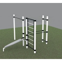 Вуличний спортивний комплекс Ladas 2675x4050x3000 мм, код: УВ-11 Вуличний спортивний комплекс Ladas 2675x4050x3000 мм, код: УВ-11
