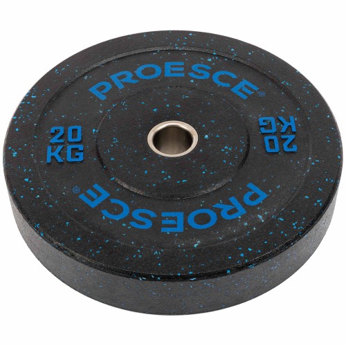 Бамперні диски із структурної гуми Record Bumper Plates 51мм, 20кг, чорний-синій, код: TA-4782-20