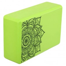 Блок для йоги FitGo EVA 220х140х70 мм, салатовий, код: FI-0076_LG