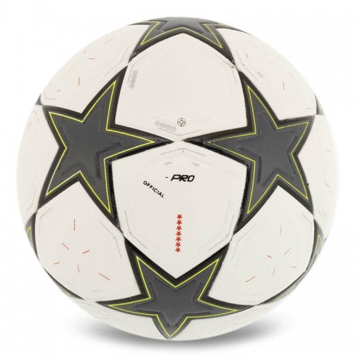 М"яч футбольний PlayGame №5 PU, білий-темно-сірий, код: FB-4991