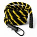 Канат для лазіння Orlins CrossFit х/б 5 м, діаметр 40 мм з кронштейном, жовто-чорний, код: RO-204