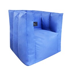 Комплект меблів Люкс Tia-Sport (крісло 65х65 мм та пуф 40х40 мм), оксфорд, блакитний (208), код: sm-0664-6