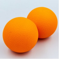 Масажний м"ячик EasyFit TPR подвійний 12х6 см, помаранчевий, код: EF-1062-O-EF