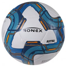 М'яч футбольний гібридний Ronex Astra №5, синій, код: RHG202308-WS