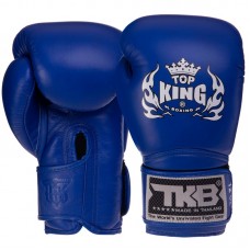 Рукавички боксерські Top King Super шкіряні 8 унцій, синій, код: TKBGSV_8BL-S52
