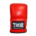 Рукавички снарядні Thor M шкіра, червоні, код: 605 (Leather) RED M