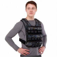 Жилет обважнювач з керованою вагою Zelart 30 кг, камуфляж, код: TA-7817-30