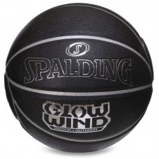 М"яч баскетбольний Spalding Glow Wind №7 чорний, код: 76998Y-S52