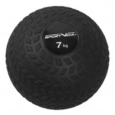 Слембол (медичний м"яч) для кросфіту SportVida Slam Ball 7 кг, чорний, код: SV-HK0349