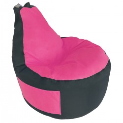 Крісло груша з кишенею Tia-Sport Люкскомфорт, оксфорд, 900х800 мм, рожевий-коричневий, код: sm-0430-4