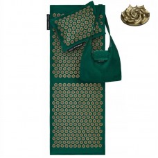 Килимок акупунктурний з подушкою 4Fizjo Eco Mat Аплікатор Кузнєцова 1300x500 мм, Navy Green/Gold, код: P-5907739313614 Килимок акупунктурний з подушкою 4Fizjo Eco Mat Аплікатор Кузнєцова 1300x500 мм, Navy Green/Gold, код: P-5907739313614