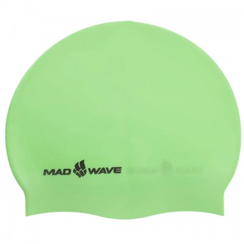 Шапочка для плавання силіконова для дорослих MadWave Neon зелений, код: M053502_G
