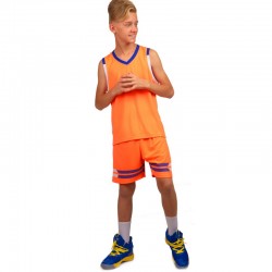 Форма баскетбольна дитяча PlayGame Lingo S (ріст 160) помаранчевий-синій, код: LD-8019T_SORBL