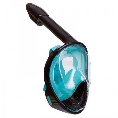 Маска для снорклинга з диханням через ніс YSE S-M, чорний-бірюзовий, код: YSE_SMBKT Маска для снорклинга з диханням через ніс YSE S-M, чорний-бірюзовий, код: YSE_SMBKT