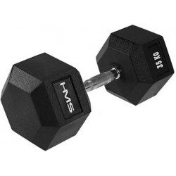 Прогумована гантель HMS Hex Pro 1х35 кг, код: M-1470394-IN