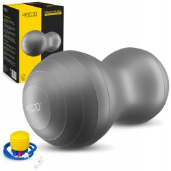 М"яч для фітнесу (арахіс) 4Fizjo Air Ball Peanut Anti-Burst 450x900 мм, сірий, код: P-5905973407175